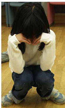 Photo of young person crying